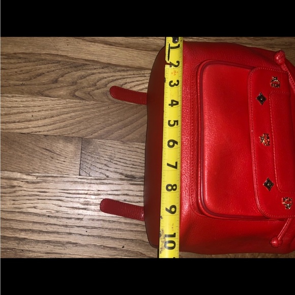 MCM “AUTHENTIC” VINTAGE PEBBLE LEATHER BACKPACK - Picture 9 of 16